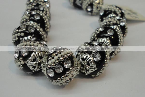 CIB181 18mm round fashion Indonesia jewelry beads wholesale