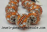 CIB184 18mm round fashion Indonesia jewelry beads wholesale