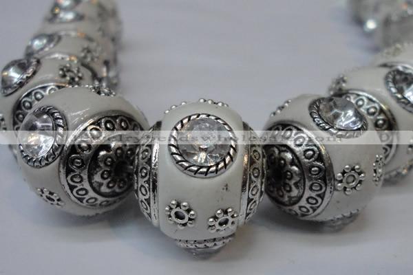 CIB190 19mm round fashion Indonesia jewelry beads wholesale