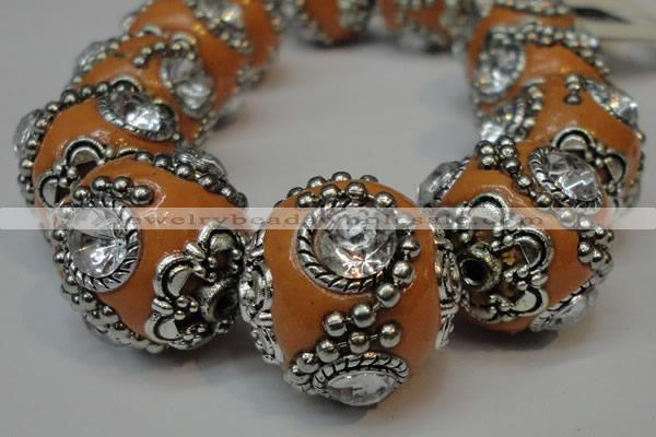 CIB202 19mm round fashion Indonesia jewelry beads wholesale