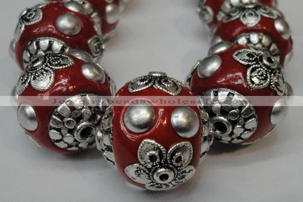 CIB221 18mm round fashion Indonesia jewelry beads wholesale