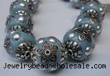 CIB223 18mm round fashion Indonesia jewelry beads wholesale