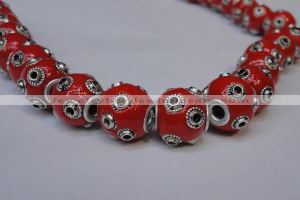 CIB230 13mm round fashion Indonesia jewelry beads wholesale