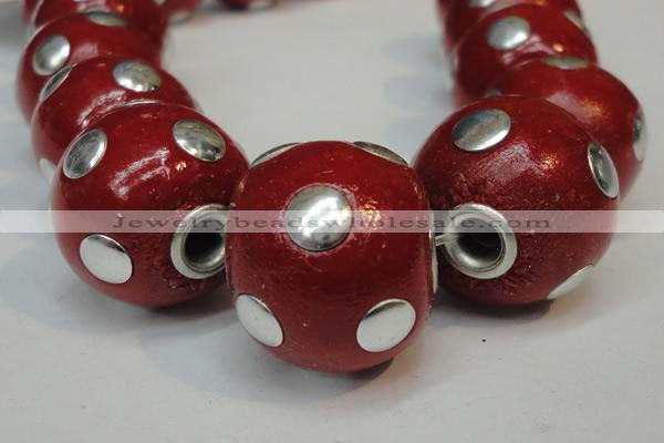 CIB240 18mm round fashion Indonesia jewelry beads wholesale