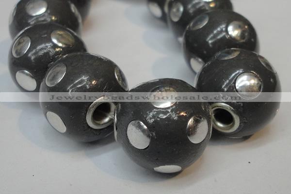 CIB241 18mm round fashion Indonesia jewelry beads wholesale