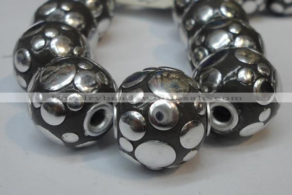 CIB244 18mm round fashion Indonesia jewelry beads wholesale