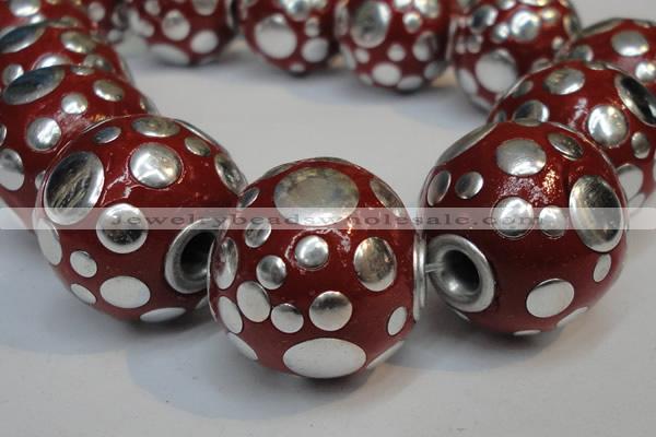 CIB253 22mm round fashion Indonesia jewelry beads wholesale