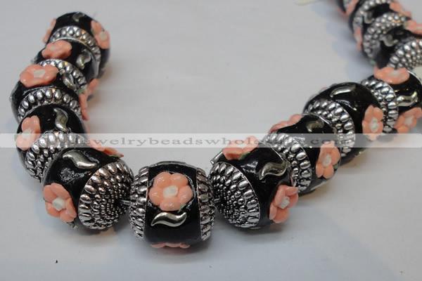 CIB263 17*18mm drum fashion Indonesia jewelry beads wholesale