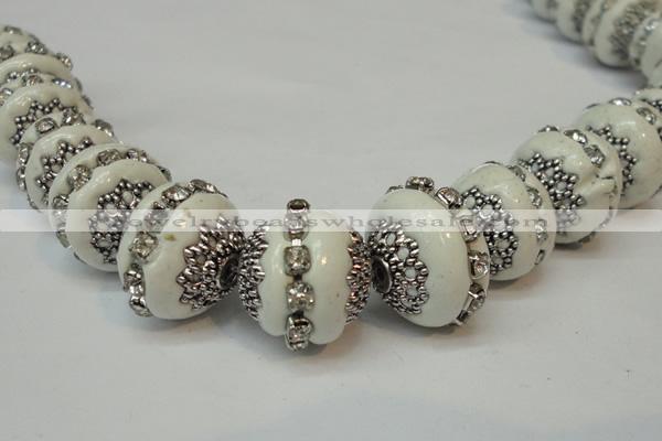 CIB270 14*16mm rondelle fashion Indonesia jewelry beads wholesale