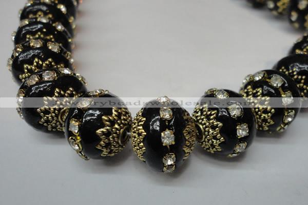 CIB276 14*16mm rondelle fashion Indonesia jewelry beads wholesale