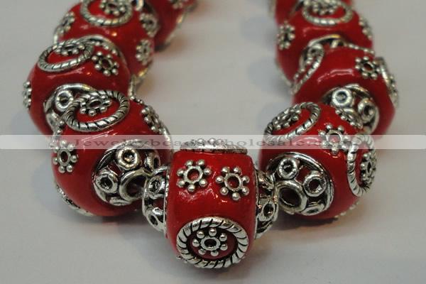 CIB281 16*16mm rondelle fashion Indonesia jewelry beads wholesale