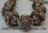 CIB282 16*16mm rondelle fashion Indonesia jewelry beads wholesale