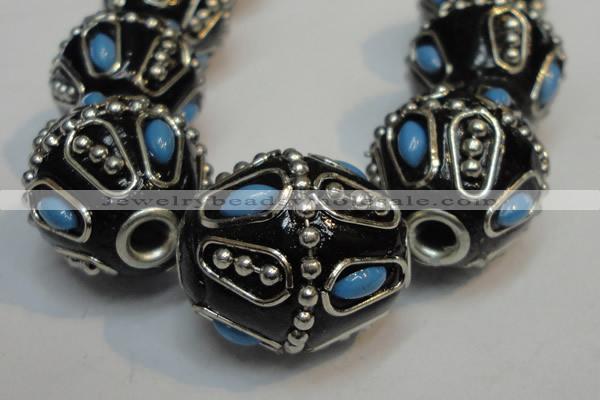 CIB318 20*23mm drum fashion Indonesia jewelry beads wholesale