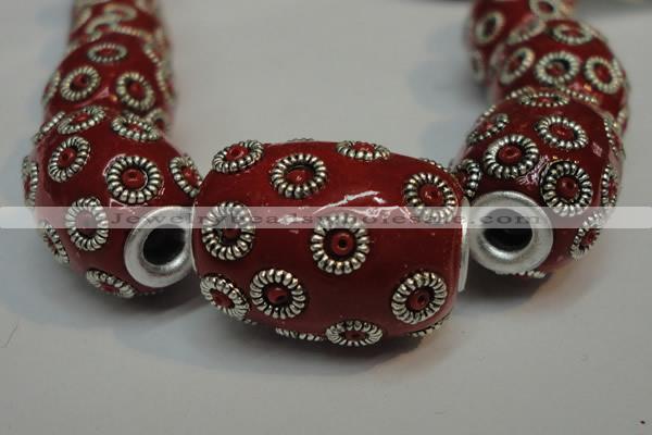 CIB327 16*21mm drum fashion Indonesia jewelry beads wholesale