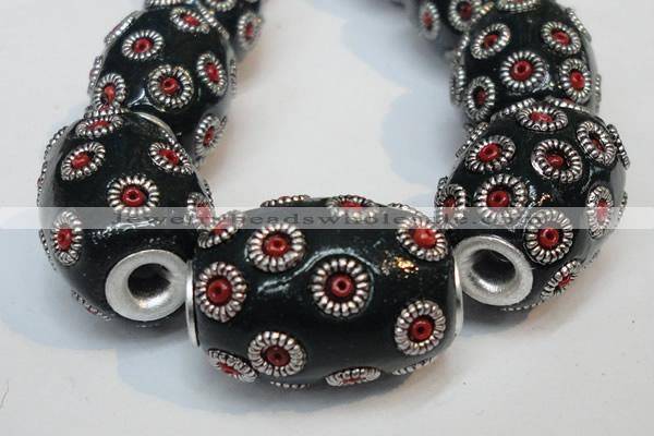 CIB328 16*21mm drum fashion Indonesia jewelry beads wholesale