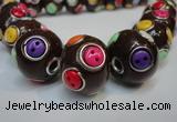 CIB351 20mm round fashion Indonesia jewelry beads wholesale