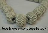 CIB390 15mm round fashion Indonesia jewelry beads wholesale