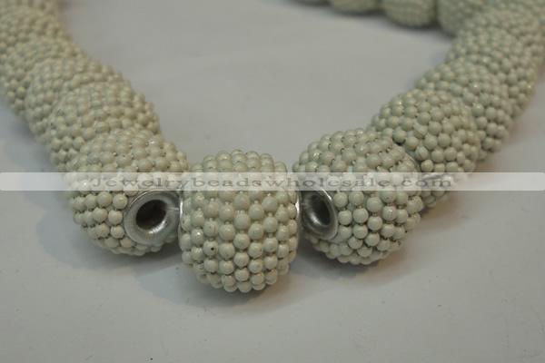 CIB390 15mm round fashion Indonesia jewelry beads wholesale