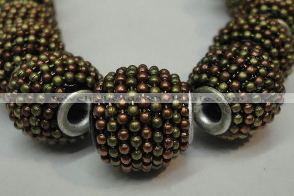 CIB396 15mm round fashion Indonesia jewelry beads wholesale