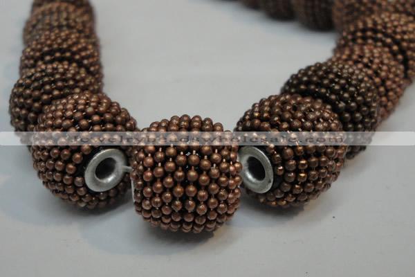 CIB402 17mm round fashion Indonesia jewelry beads wholesale