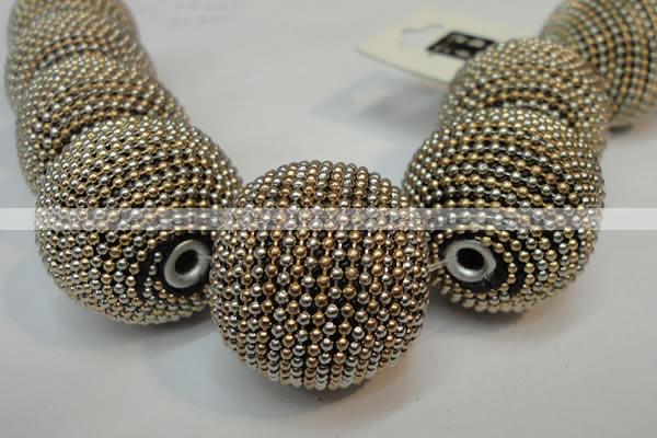 CIB418 30mm round fashion Indonesia jewelry beads wholesale