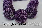 CIB452 24mm round fashion Indonesia jewelry beads wholesale