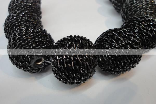 CIB456 30mm round fashion Indonesia jewelry beads wholesale