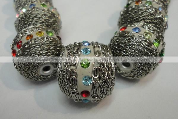 CIB460 25mm round fashion Indonesia jewelry beads wholesale