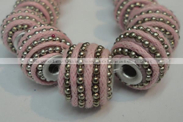 CIB470 14*14mm drum fashion Indonesia jewelry beads wholesale