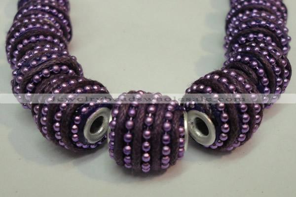 CIB474 14*14mm drum fashion Indonesia jewelry beads wholesale