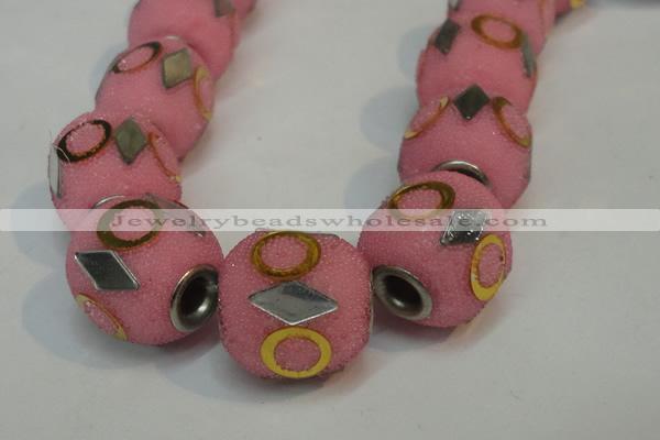 CIB481 15*16mm drum fashion Indonesia jewelry beads wholesale