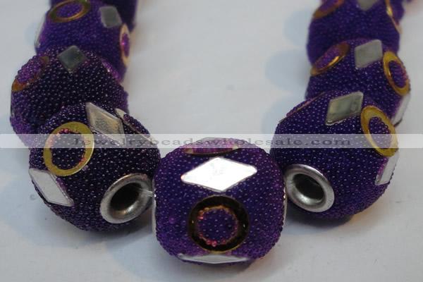 CIB482 15*16mm drum fashion Indonesia jewelry beads wholesale