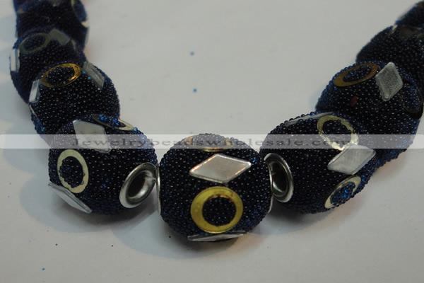 CIB484 15*16mm drum fashion Indonesia jewelry beads wholesale