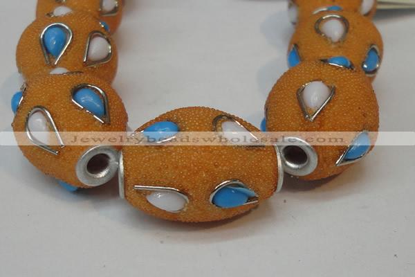 CIB490 18*23mm drum fashion Indonesia jewelry beads wholesale