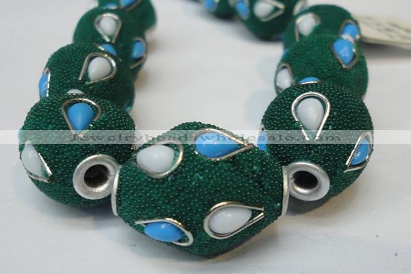 CIB491 18*23mm drum fashion Indonesia jewelry beads wholesale