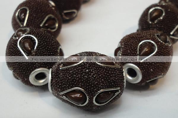 CIB493 18*23mm drum fashion Indonesia jewelry beads wholesale