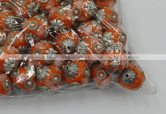 CIB503 22mm round fashion Indonesia jewelry beads wholesale