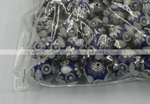 CIB506 22mm round fashion Indonesia jewelry beads wholesale