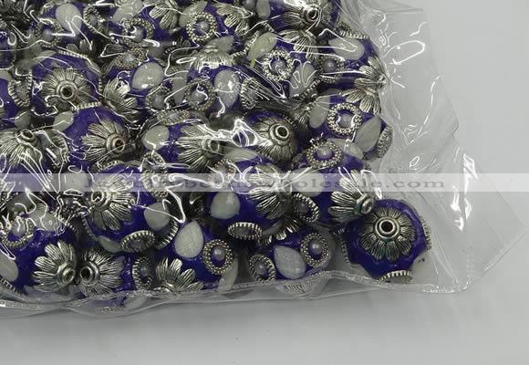 CIB507 22mm round fashion Indonesia jewelry beads wholesale