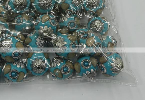 CIB520 22mm round fashion Indonesia jewelry beads wholesale