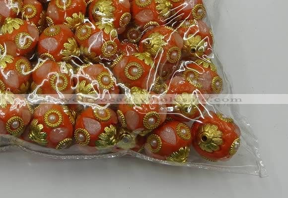 CIB533 22mm round fashion Indonesia jewelry beads wholesale