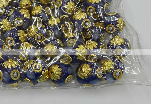 CIB536 22mm round fashion Indonesia jewelry beads wholesale