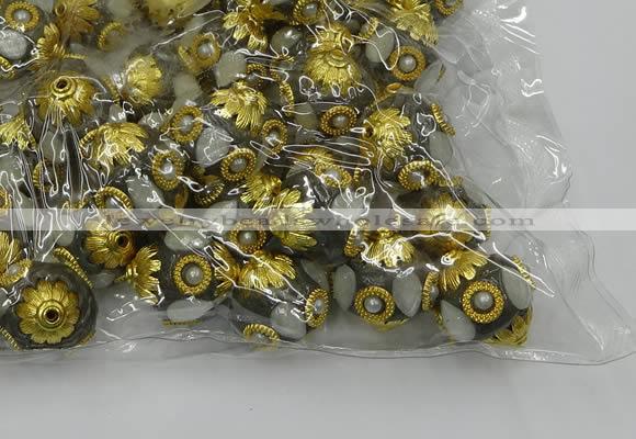 CIB539 22mm round fashion Indonesia jewelry beads wholesale