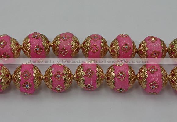 CIB548 22mm round fashion Indonesia jewelry beads wholesale