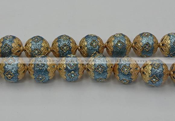 CIB551 22mm round fashion Indonesia jewelry beads wholesale