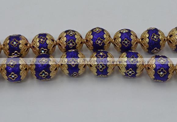 CIB553 22mm round fashion Indonesia jewelry beads wholesale