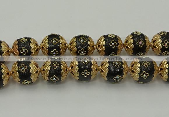 CIB555 22mm round fashion Indonesia jewelry beads wholesale