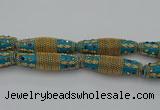 CIB607 16*60mm rice fashion Indonesia jewelry beads wholesale