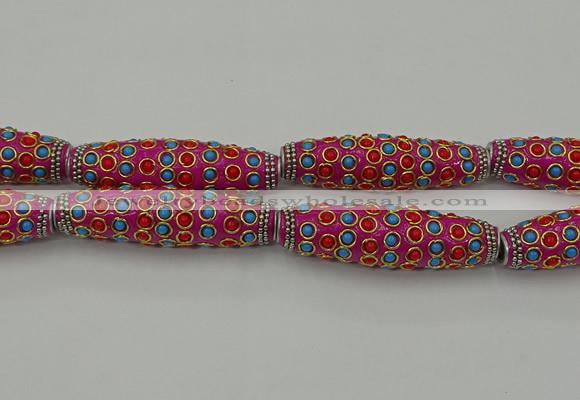 CIB634 16*60mm rice fashion Indonesia jewelry beads wholesale