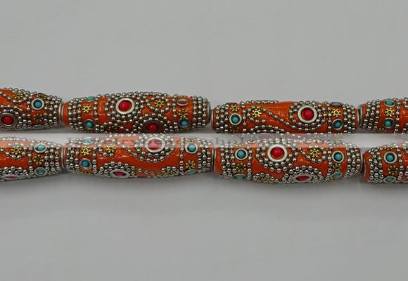 CIB647 16*60mm rice fashion Indonesia jewelry beads wholesale